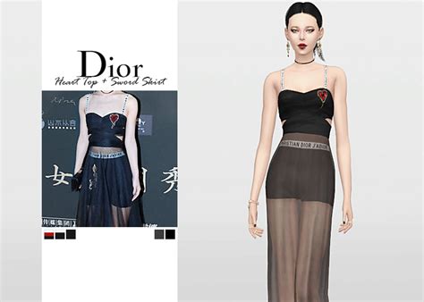 dior sword skirt waekey|Dior Heart Top + Dior Sword Skirt by waekey .